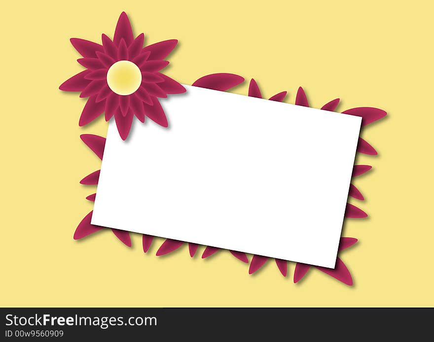 Red Flower Card 1