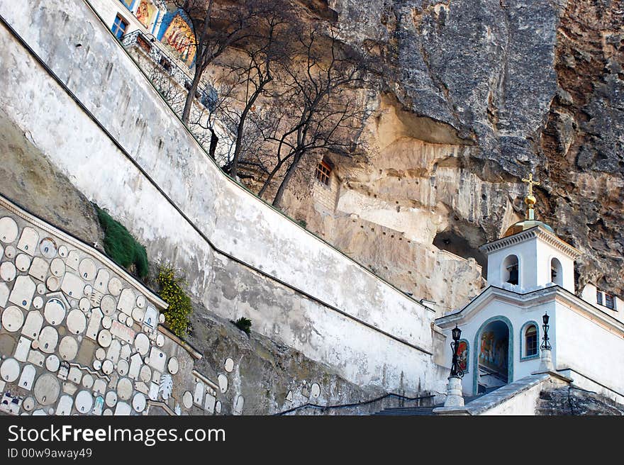 Monastery in mountains, Crimea, Ukraine. Monastery in mountains, Crimea, Ukraine