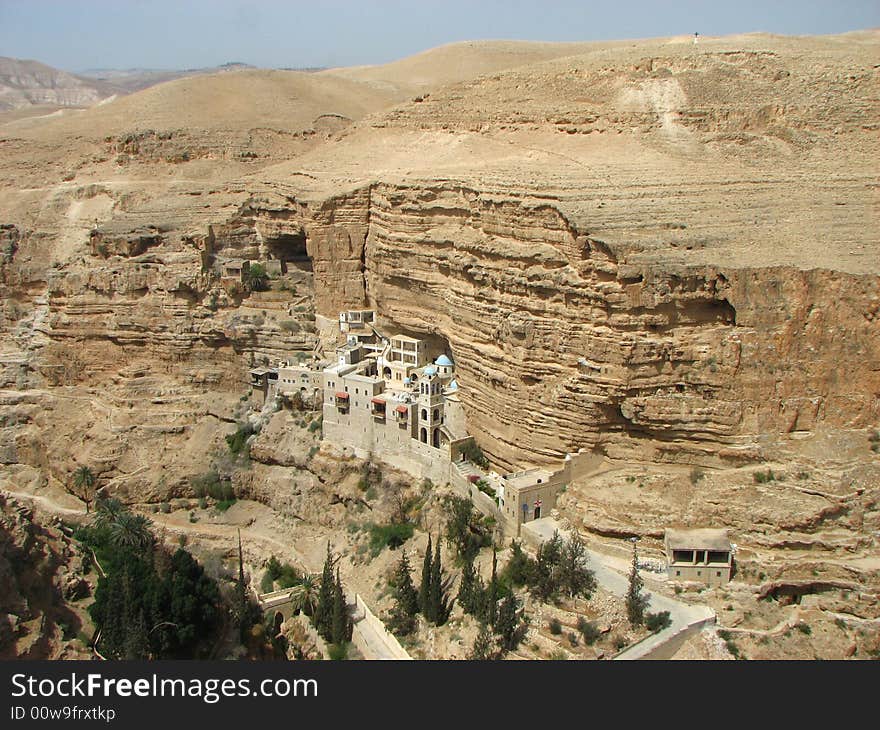 St.george monestry ,in the yahuda desert. israel