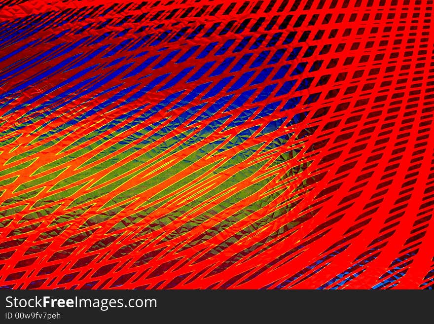 Abstract background design made from numerous colors and objects