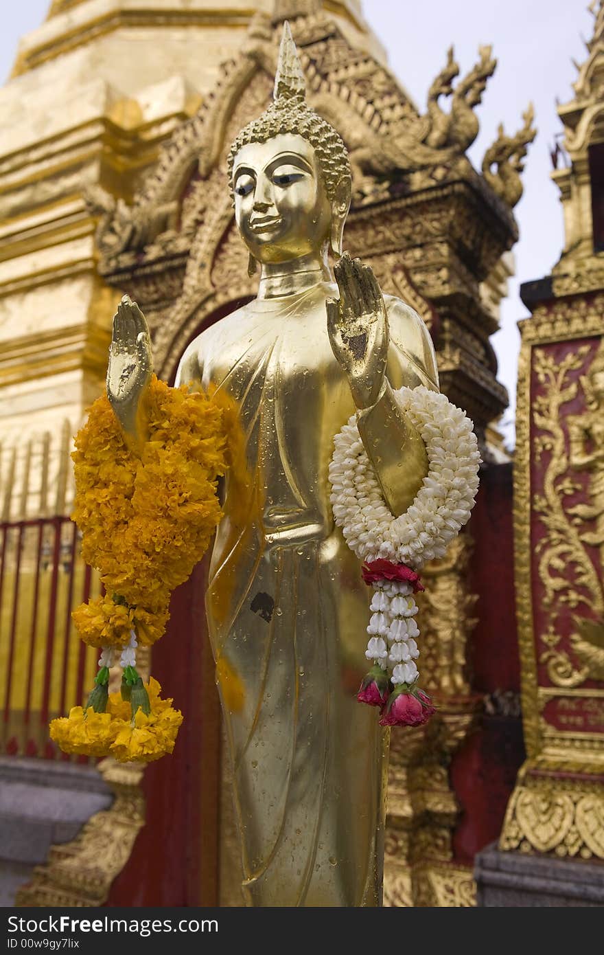 Doi Suthep, temple in Chiang Mai, Thailand, is a famous landmark