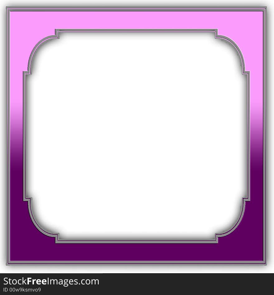 A simple purple frame in two toned colors