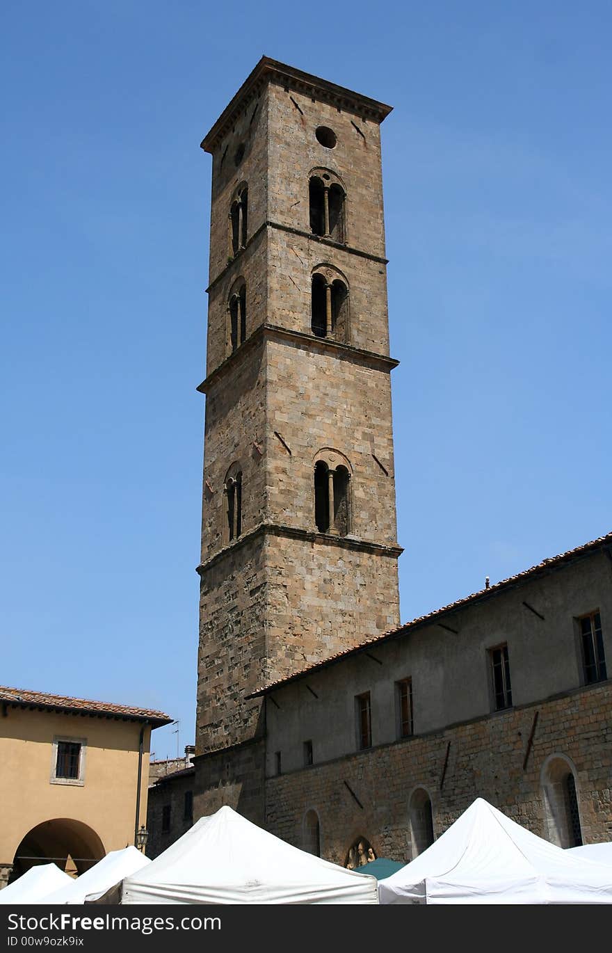 Detail from Cathedral's tower - Volterra - Tuscany - Italy. Detail from Cathedral's tower - Volterra - Tuscany - Italy