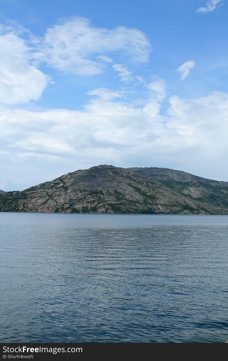 Lake and mountain