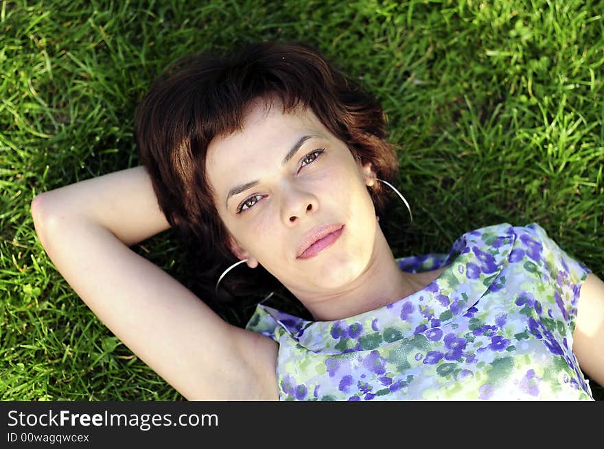 Thoughtful young woman