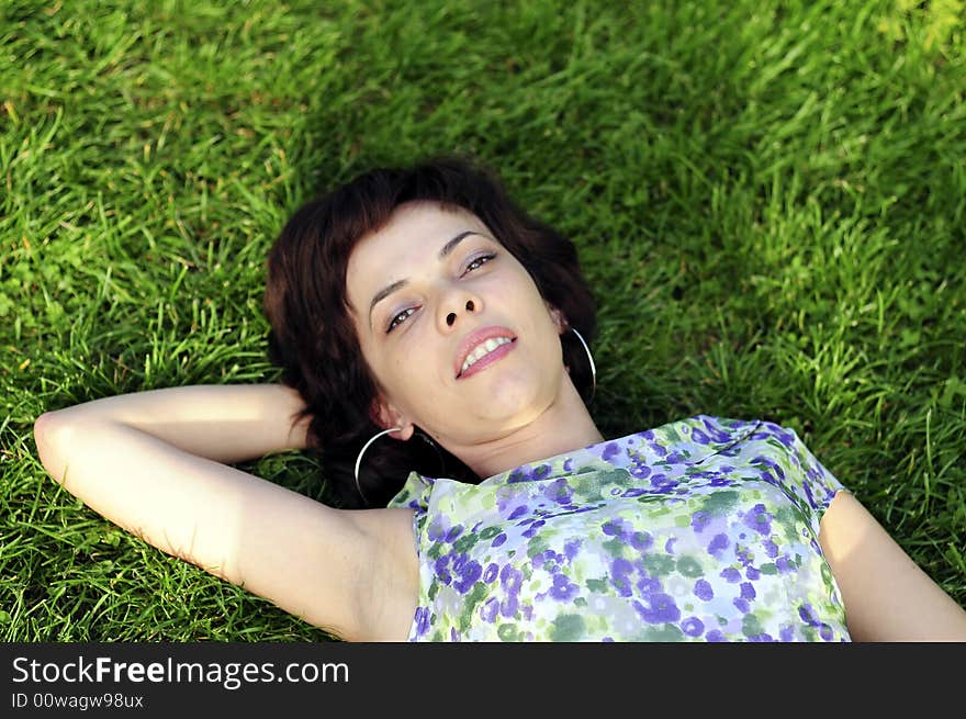 Thoughtful young woman