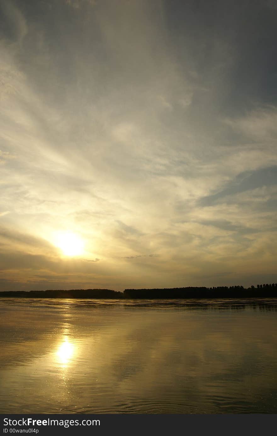 Deep Danube during spring time. Deep Danube during spring time