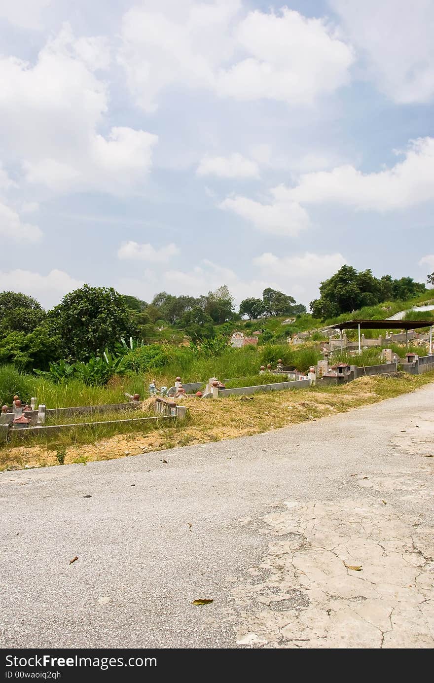 Chinese cemetary, kuala lumpur, malaysia