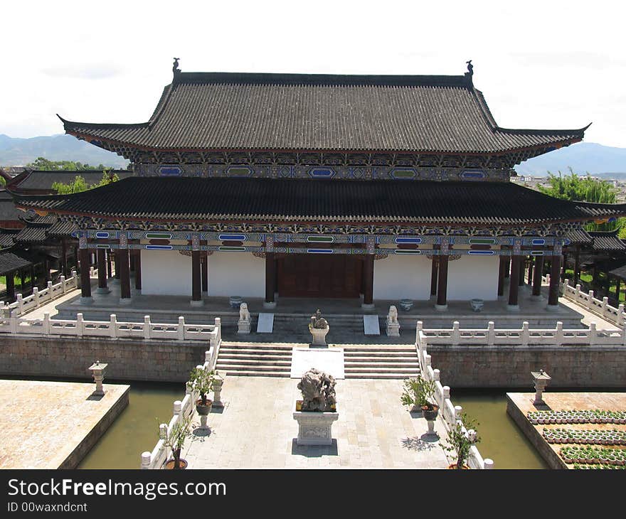 Chinese ancient temple in lijiang