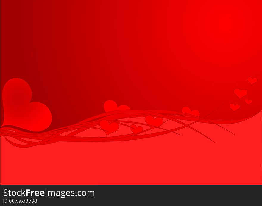 Abstract Valentine background, vector illustration. Abstract Valentine background, vector illustration