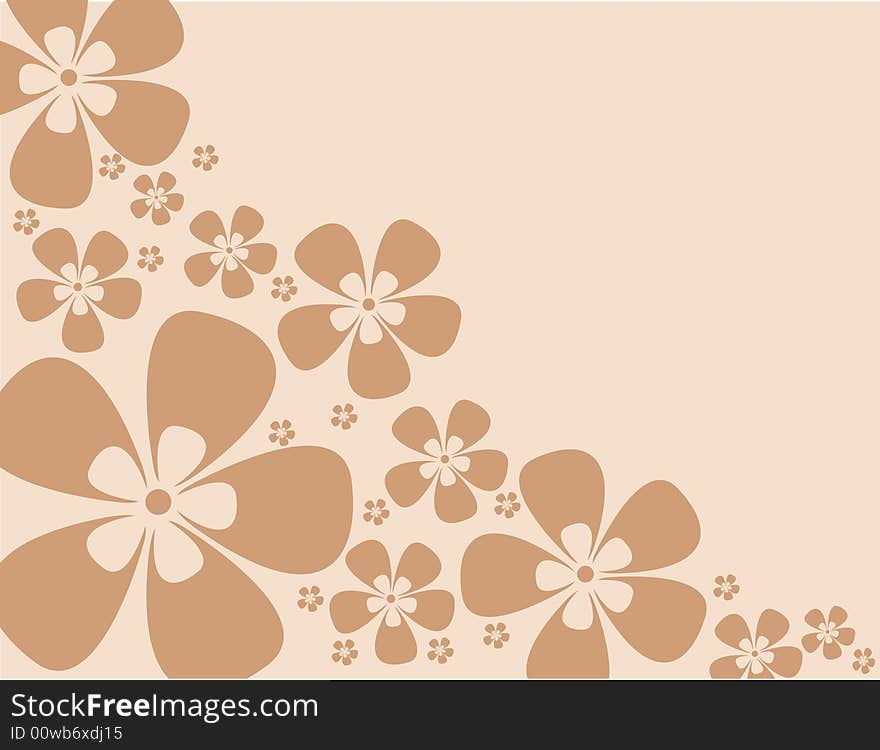 Vector floral background