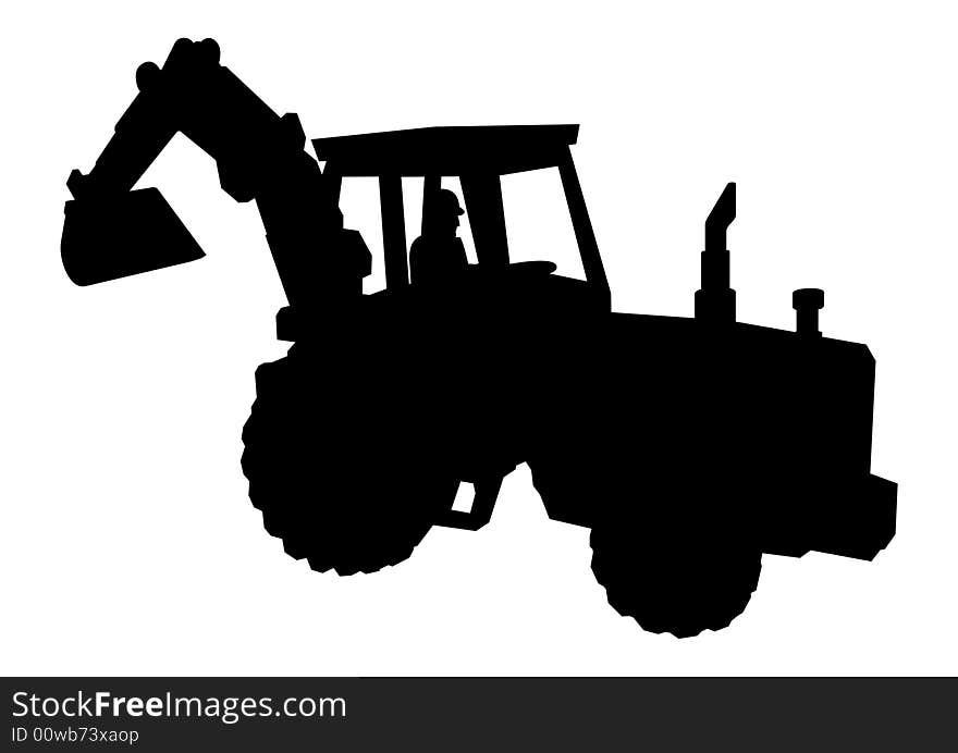 Bulldozer vector