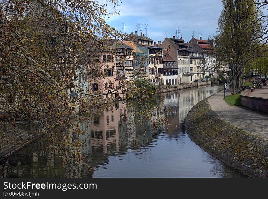 District in Old city of Strassburg. District in Old city of Strassburg