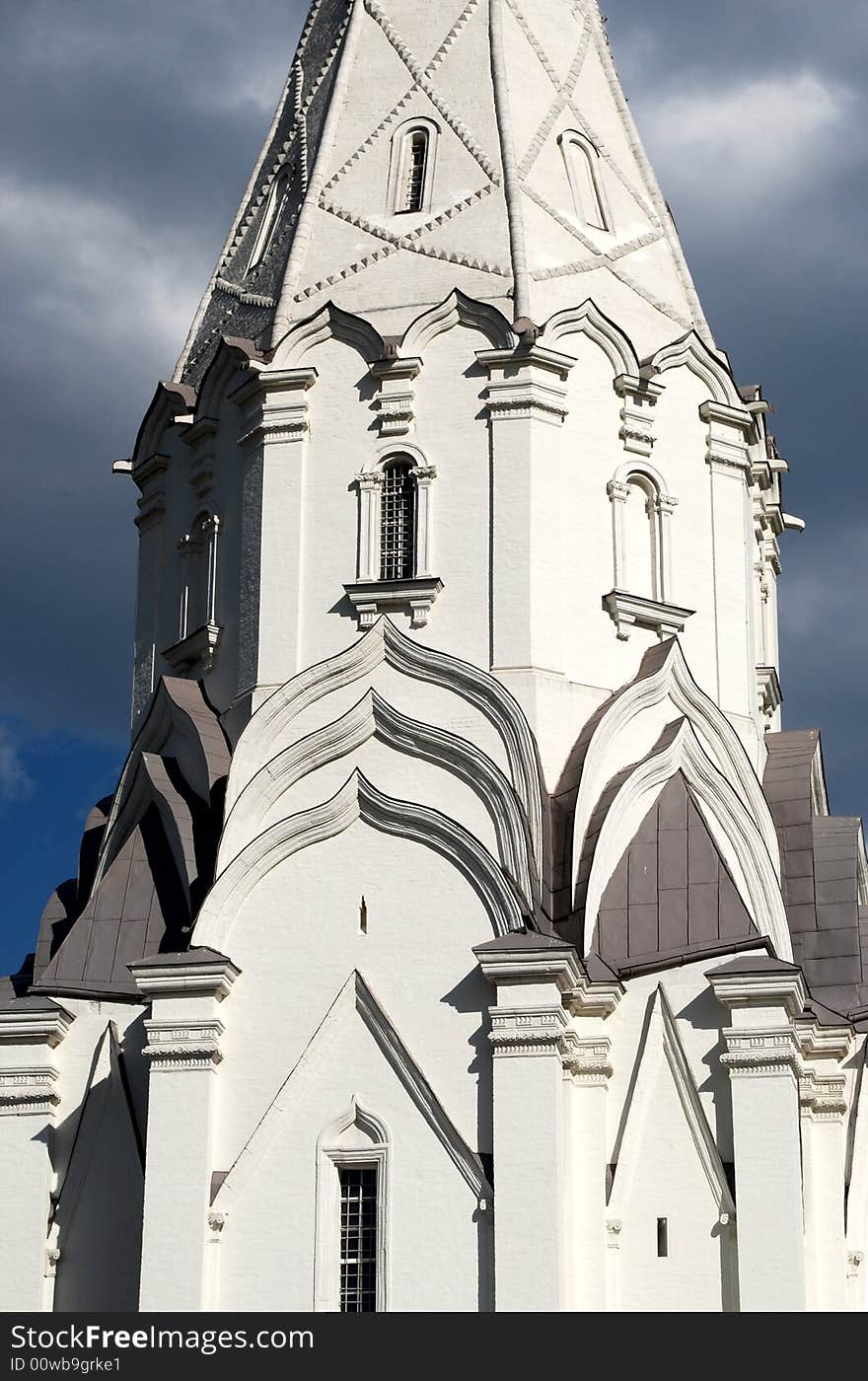 Church of Ascension in Kolomenskoye, Moscow, Russia (detail). Church of Ascension in Kolomenskoye, Moscow, Russia (detail)
