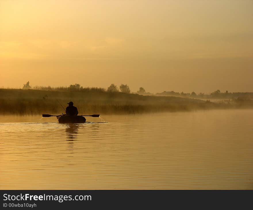 Morning on river