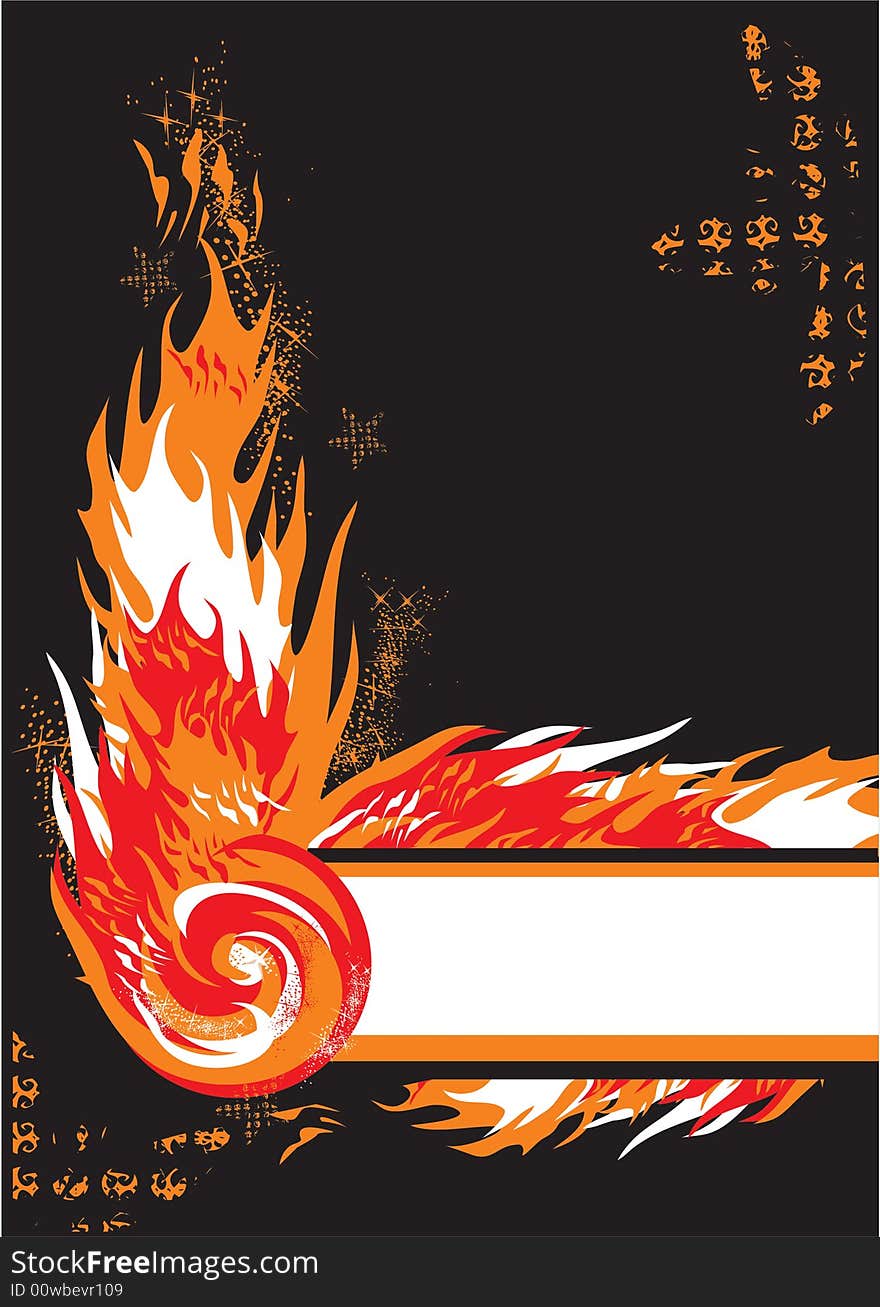 Abstract fire background vector illustration. Abstract fire background vector illustration