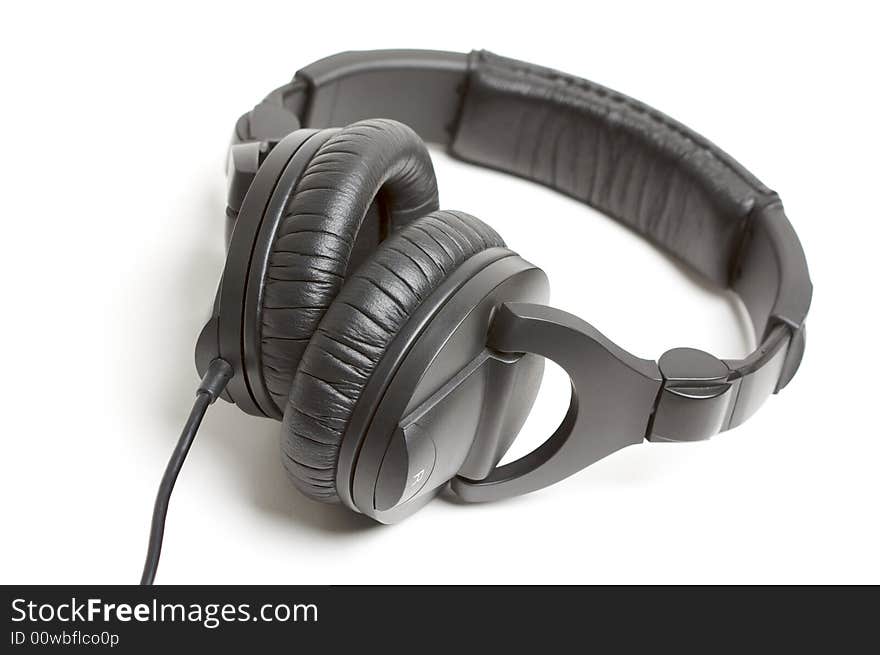 Pair of Black Headphones