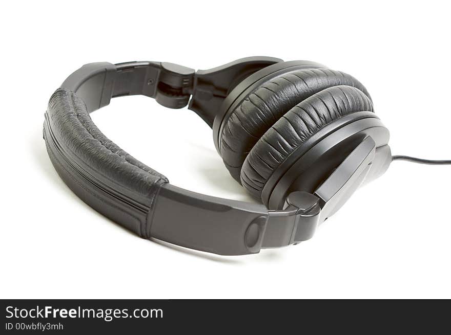 Pair of Black Headphones