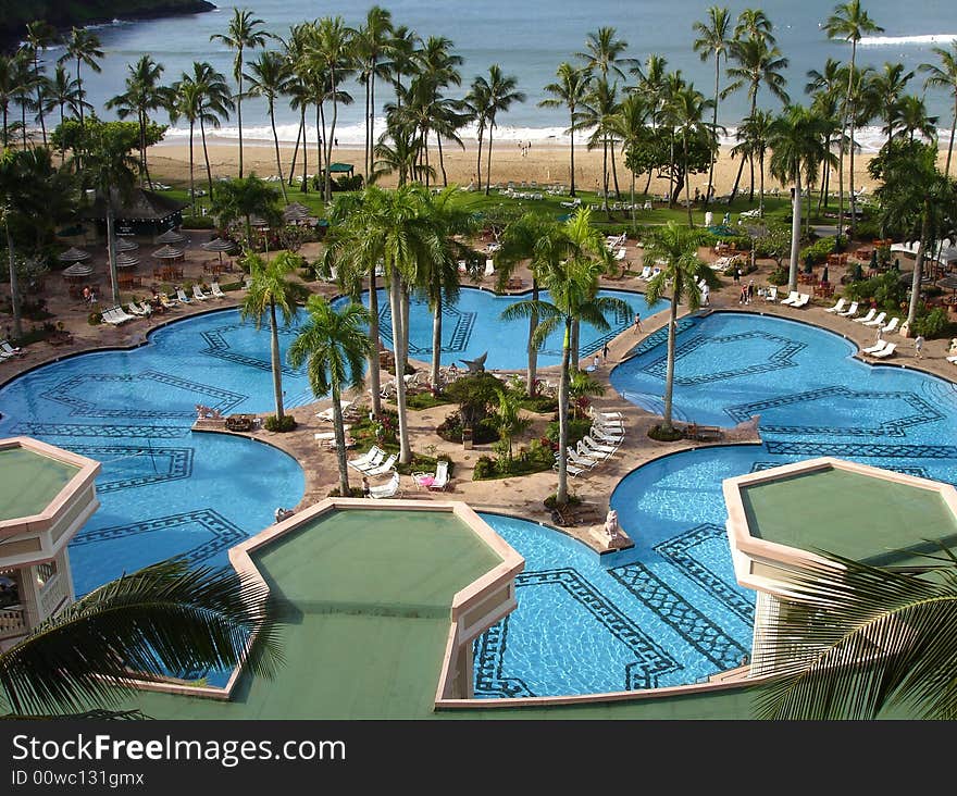 Swimming Pool in Lihue Kauai Hawaii. Swimming Pool in Lihue Kauai Hawaii.