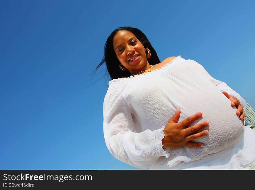 Happy Pregnant Woman