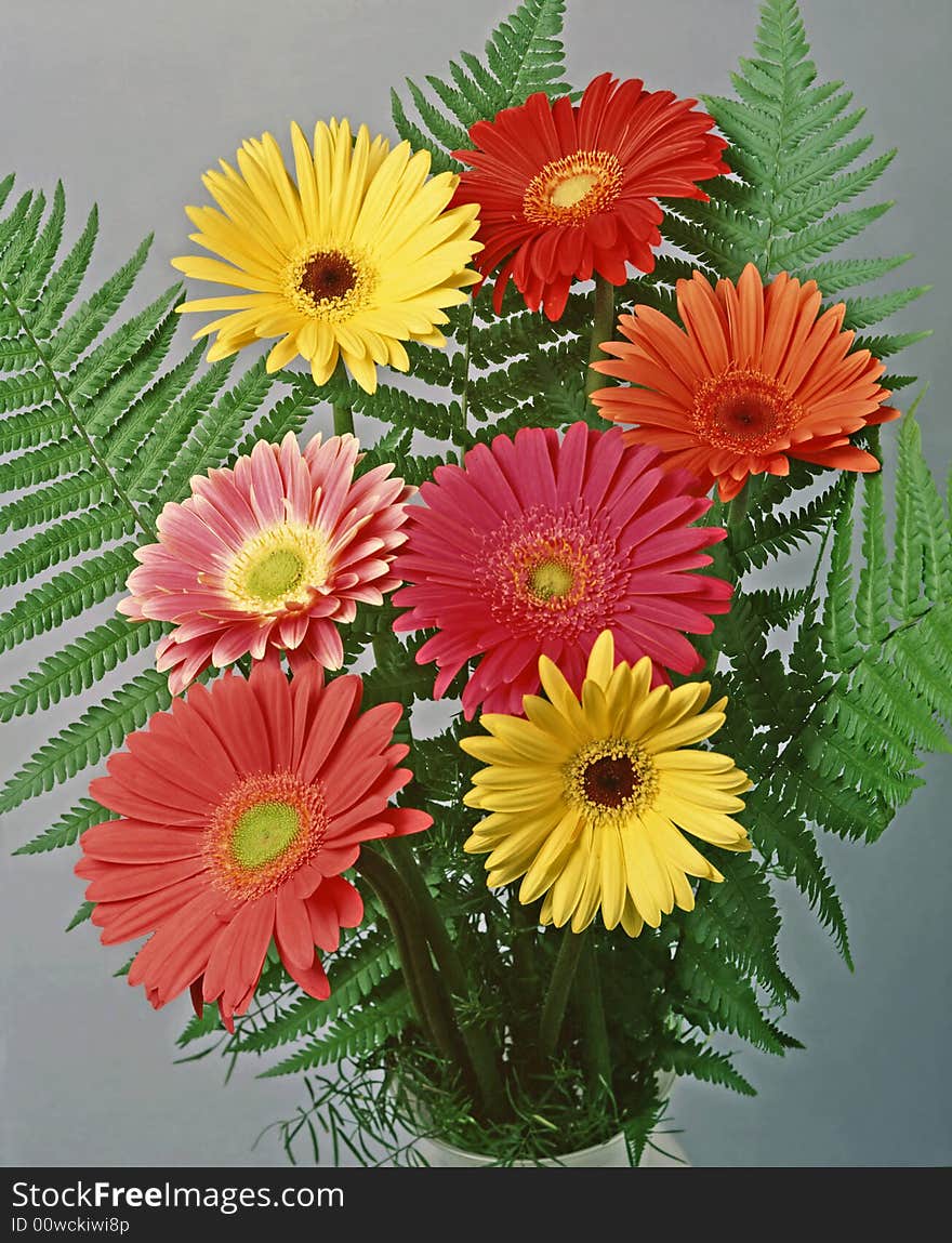 Bunch of flowers in a vase. Bunch of flowers in a vase