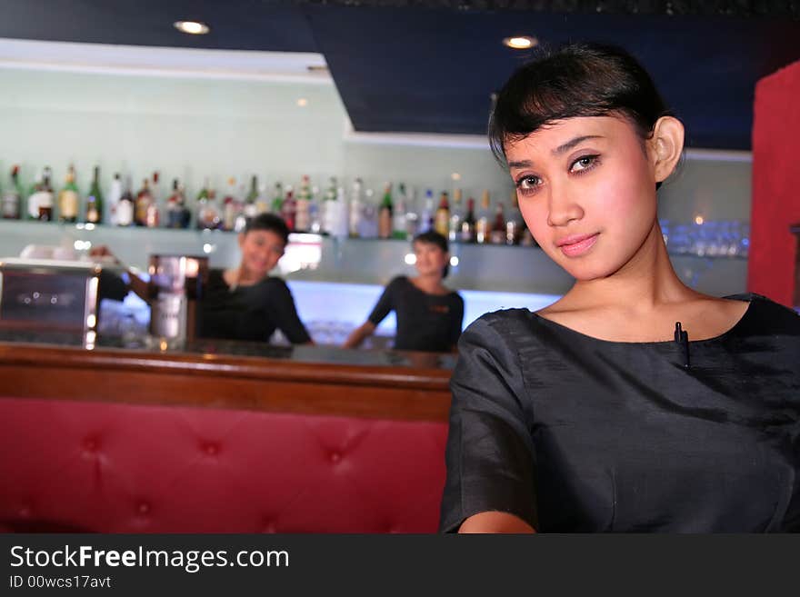 Three bar staff