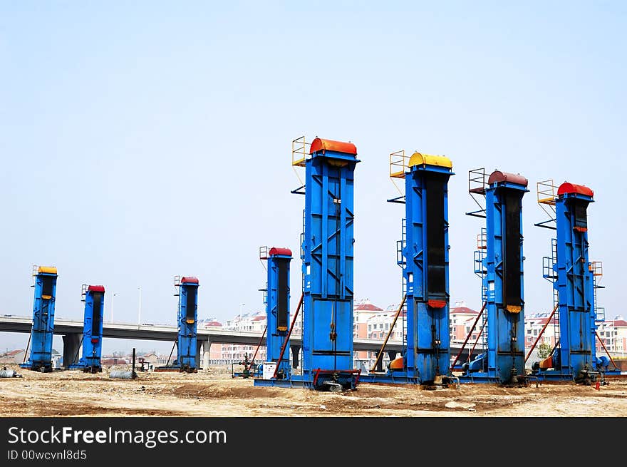 Cluster Oil Pumping Units in China Shengli oil. Cluster Oil Pumping Units in China Shengli oil