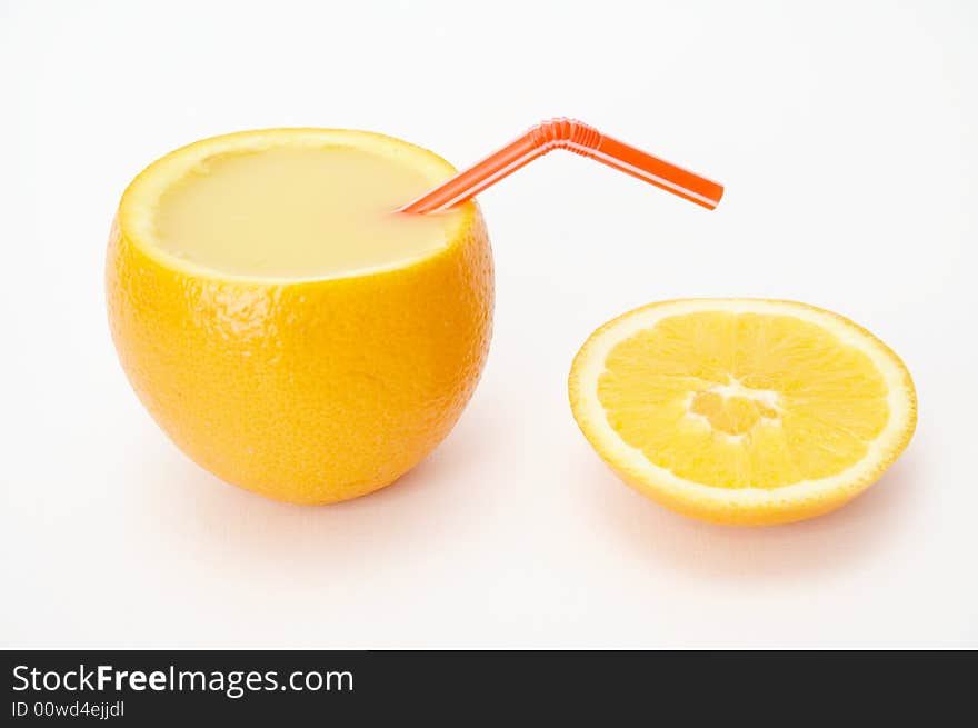 Orange full of juice