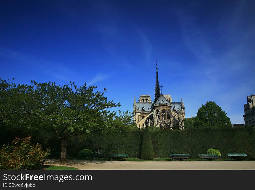 Notre Dame basilica in Paris