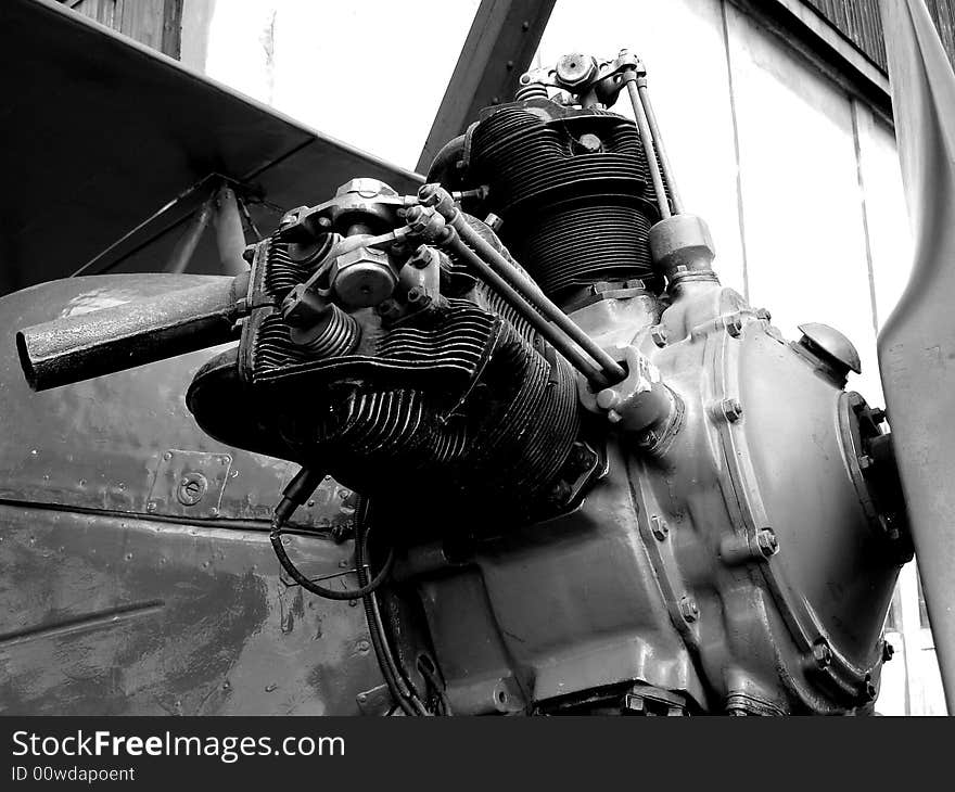 World war I plane engine. World war I plane engine