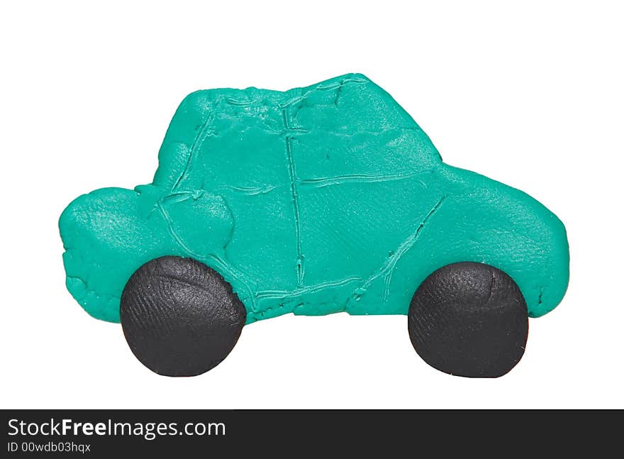 Modeling clay car