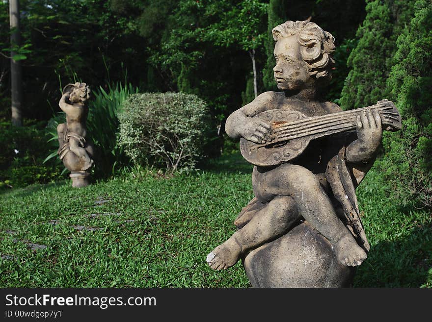 A statue of angel in hongkong