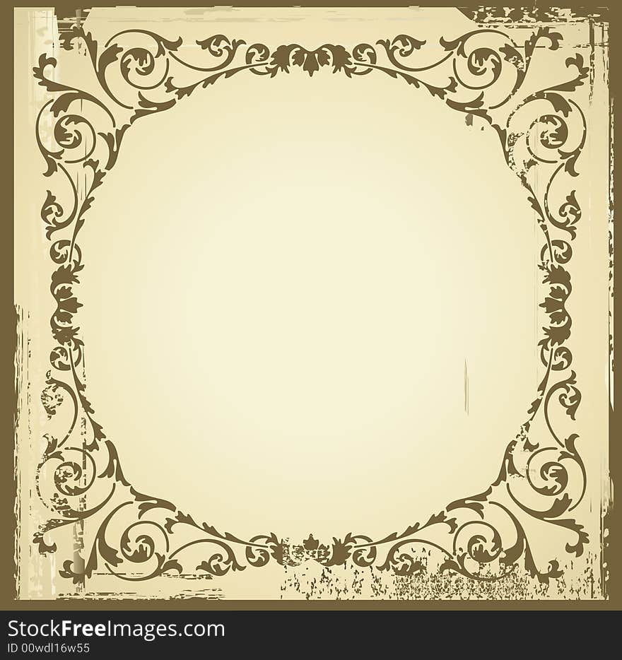 Design of a vector background in vintage style. Design of a vector background in vintage style.