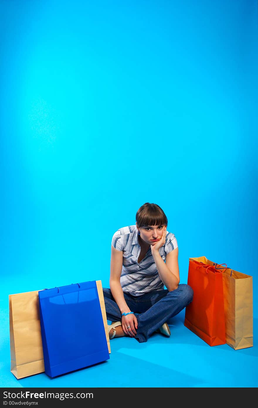 Shot in studio on blue background. Shot in studio on blue background