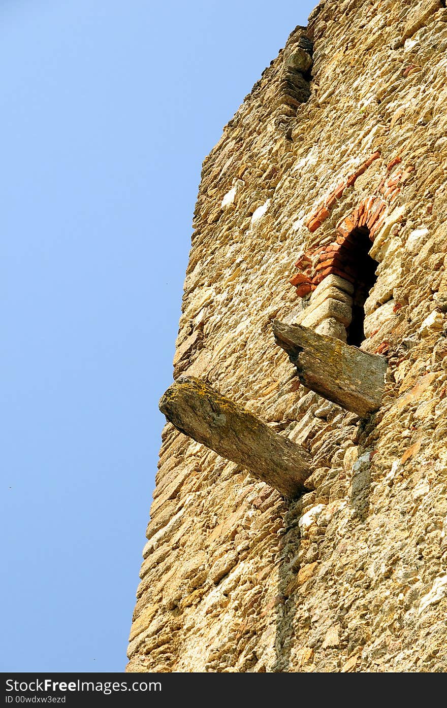 Details of an old turkish tower. Details of an old turkish tower