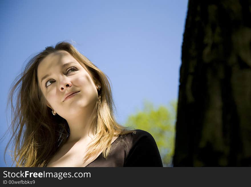 Woman Enjoying The Sun