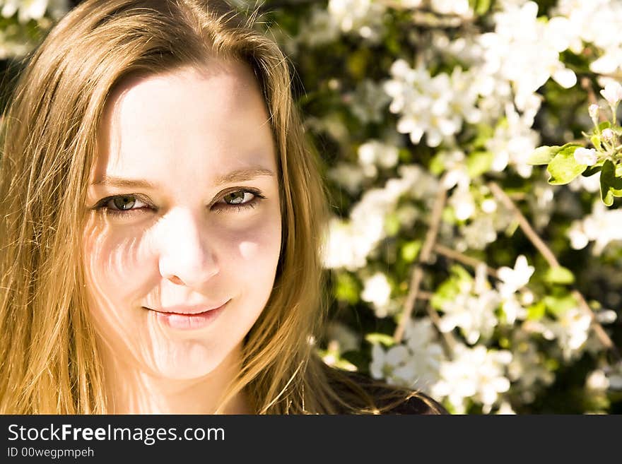 Woman Resting In Park