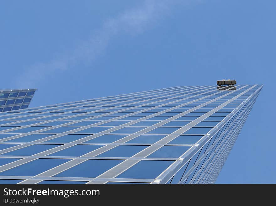 A view at a sky scraper. A view at a sky scraper.