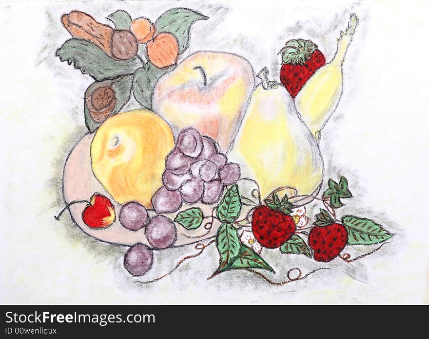 Illustration of fruits Hand-drawn