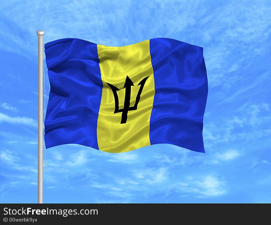 Barbados Flag 1