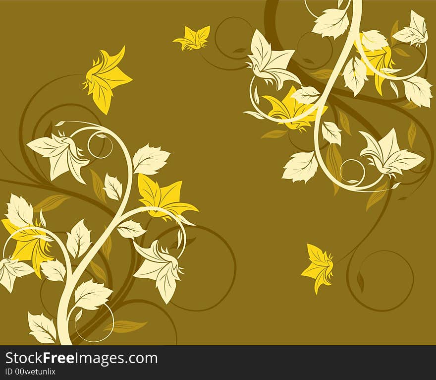 Abstract floral background. A vector format is added. Suits well for a postcard or background. Abstract floral background. A vector format is added. Suits well for a postcard or background