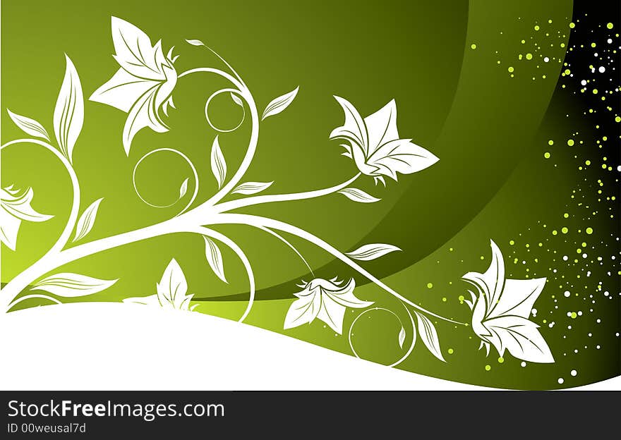 Abstract floral background. A vector format is added. Suits well for a postcard or background. Abstract floral background. A vector format is added. Suits well for a postcard or background