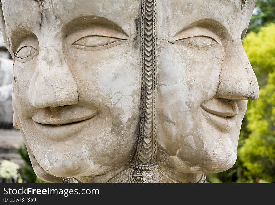 Buddha figurines made of stone, Thailand, Buddha P