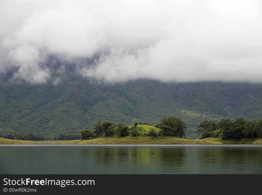 Nam Ngum Reservoir, Laos, backwater for electricity