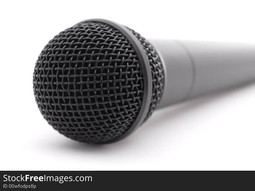 Microphone On White