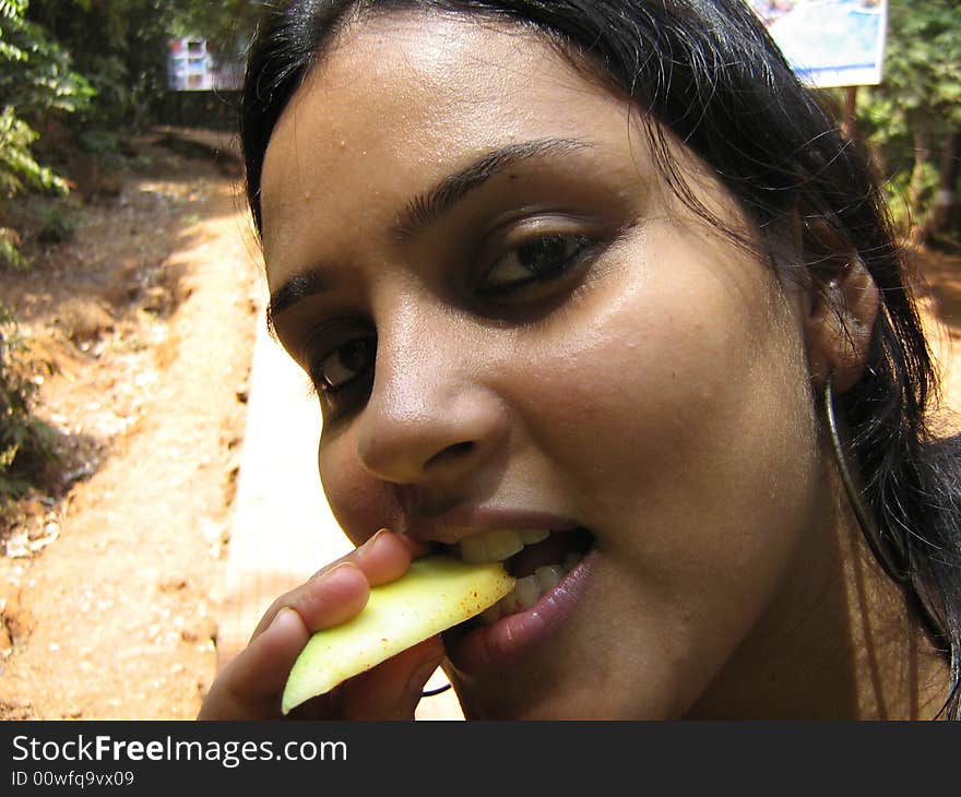 Fruit Eating Girl