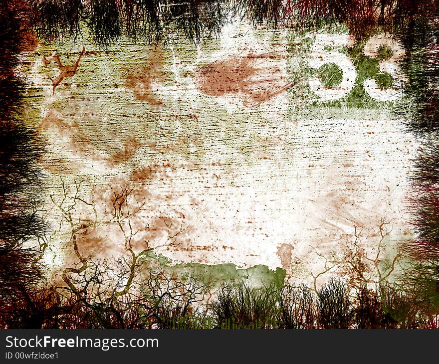 Grungy filthy wall - abstract digital illustration. Grungy filthy wall - abstract digital illustration