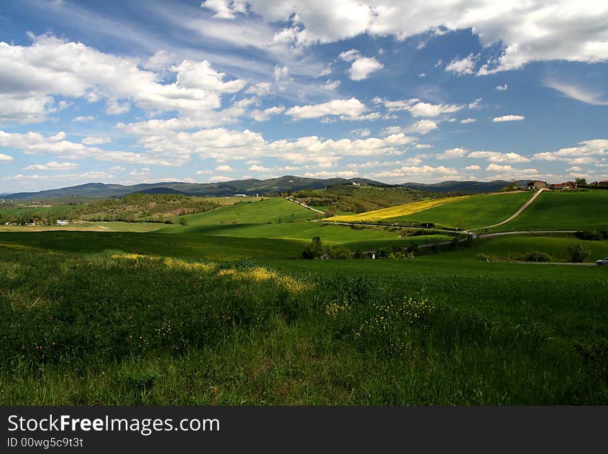 Landscape in San Galgano - Tuscany - Italy. Landscape in San Galgano - Tuscany - Italy