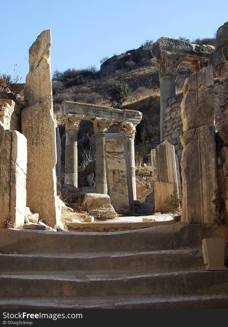 Columns city of Ephesus