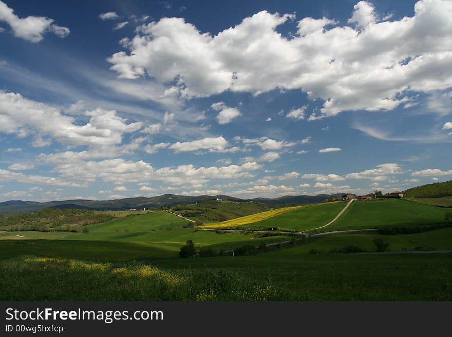 Tuscan Spring Landscape